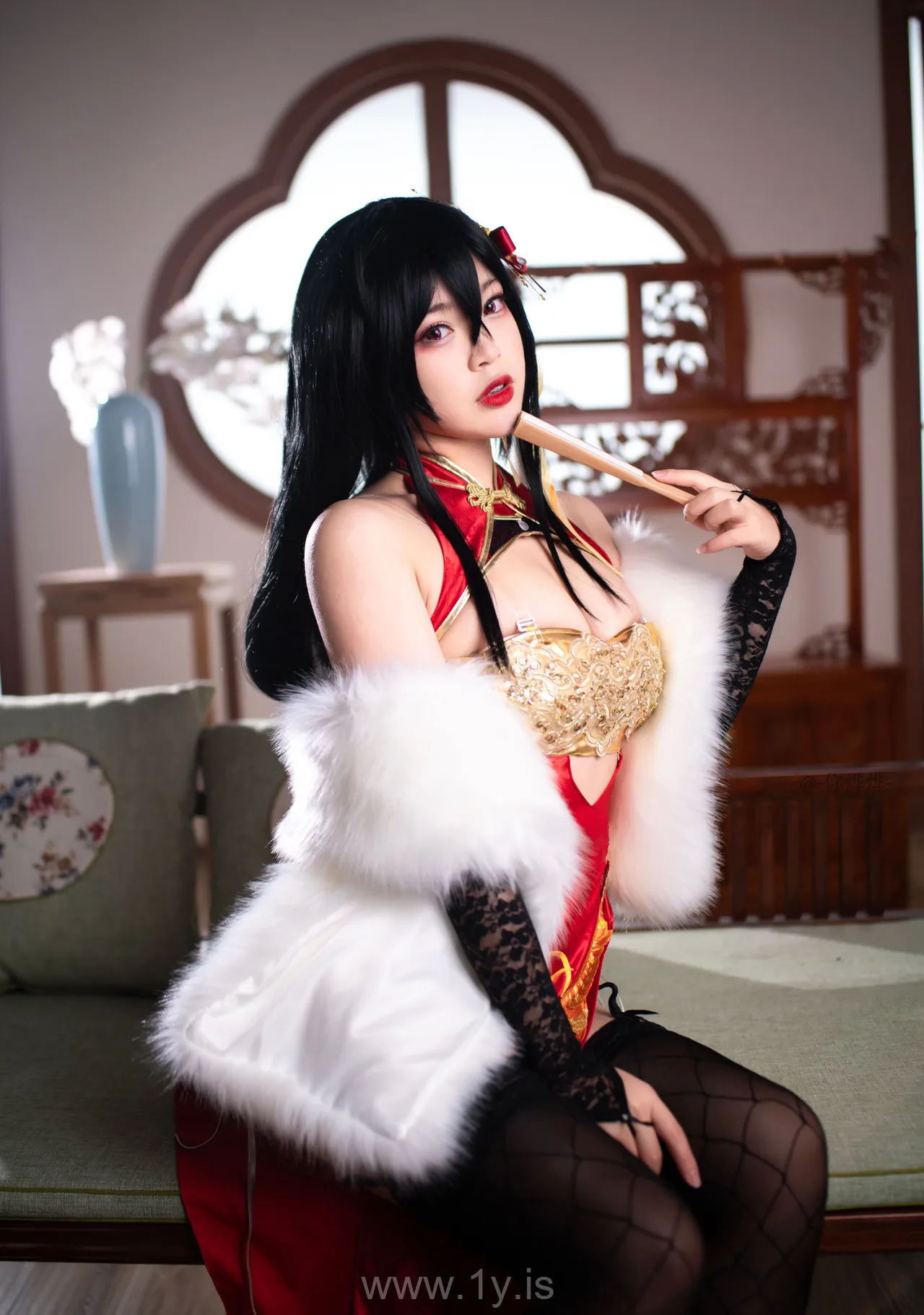 Coser@白烨 NO.013 Fancy Asian Cutie 大凤旗袍新年限定